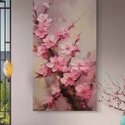 genie art Pink Cherry Blossom Canvas Painting-picture-52