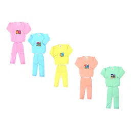 boost baby Infants Pack Of 5 Sweatshirt And Pants Set image 1