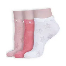 dollar Women Pack of 3 Patterned Ankle-Length Socks-picture-27