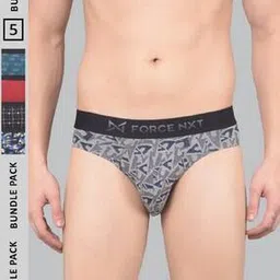 force nxt Men Pack of 5 Abstract Print Briefs-picture-19