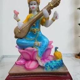 nayra handicrafts Decorative Saraswati Idol-picture-12