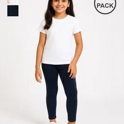 chilins Girls Pack of 3 Leggings with Elasticated Waist-picture-38