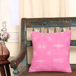 indie picks Hand Shibori Tie-Dye Cotton Cushion Cover 16" x 16" image 1