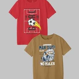 codez Pack of 2 Boys Relaxed Fit Crew-Neck T-Shirts-picture-46