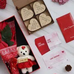 ecraftindia Teddy Gift Box with Love Coupons-picture-33