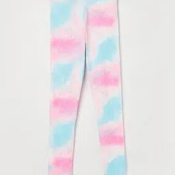 fame forever by lifestyle Girl Tie & Dye Print Leggings-picture-30