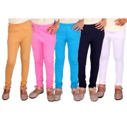 diaz Girls Pack of 5 Leggings with Elasticated Waist image 1