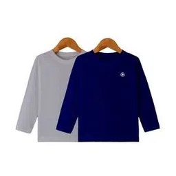 diaz Pack of 2 Solid Round-Neck Long Sleeve T-shirt-picture-39