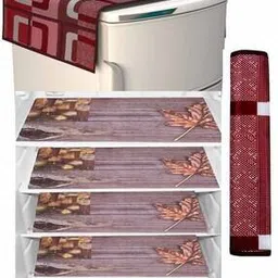 revexo Set of 4 Printed Fridge Mats with Top Cover-picture-27