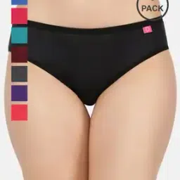 dollar missy Pack of 8 Lace Border Hipsters with Elasticated Waist-picture-18