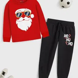 trampoline Boys Graphic Print Pants & T-Shirt Set-picture-33