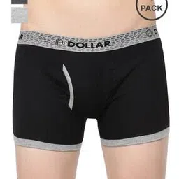 dollar bigboss Pack of 3 Men Solid Combed Cotton Contoured Pouch Support Trunks-picture-37