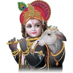 rangoli Lord Krishna Print Self-Adhesive Wall Sticker-picture-43