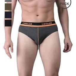 dollar Pack of 5 Men Super Combed Cotton Solid Brief-picture-20