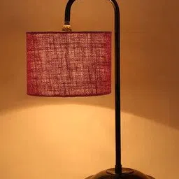 devansh Cotton Shade Iron Table Lamp-picture-22