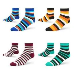 dynamocks Pack of 4 Striped Socks-picture-28
