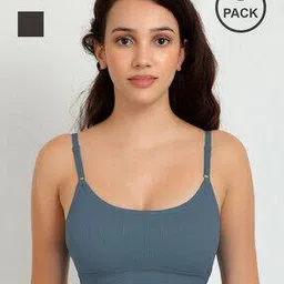 cumsin Pack of 2 Seamless Minimizer Bra-picture-13