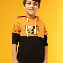 instafab Boys Typographic Print Regular Fit Hoodie-picture-11