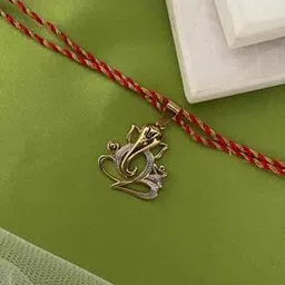 digital dress room Tie-Up Gold-Silver Plated Thread Rakhi-picture-45
