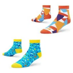 dynamocks Pack of 2 Patterned Ankle-Length Socks-picture-41