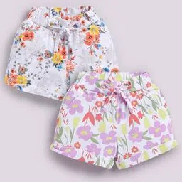 biskid Girls Floral Regular Fit Shorts-picture-30