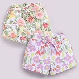 biskid Girls Floral Regular Fit Shorts-picture-27