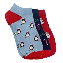 mint & oak Pack of 3 Ankle-Length Socks-picture-34