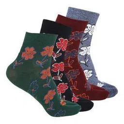 kolor fusion Women Pack of 4 Ankle-Length Socks-picture-24