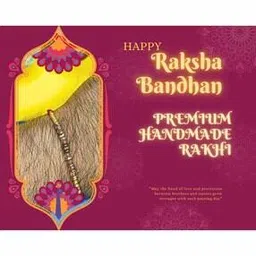 orangenysha Pack of 3 Men Stone-Beaded Tie-Up Rakhi-picture-14