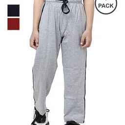 pixie n prince Boys Pack of 3 High-Rise Straight Track Pants-picture-14