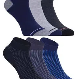 usoxo Set of 6 Striped Ankle-Length Socks-picture-11