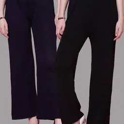 clora creation Pack of 2 Women Palazzos with Elasticated Waist-picture-51