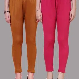 clora creation Pack of 2 Women Ankle-Length Leggings-picture-19