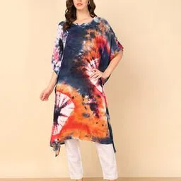 pinktribe Women Tie & Dye Flared Kurta-picture-40