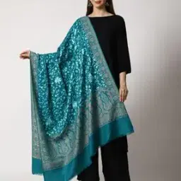 swi stylish Kashmiri Jamawar Embroidered Wool Shawl-picture-20