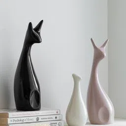 claymistry Ceramic Deer Family Figurines - 3 pieces-picture-42