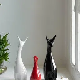 claymistry Ceramic Deer Family Figurines - 3 piece s-picture-23