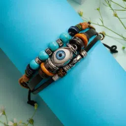 nvr Men Evil Eye Wraparound Bracelet image 1