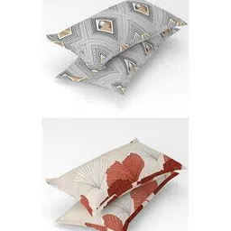 homefab india Set of 4 180 TC Printed Pillow Covers 27" x 17"-picture-37