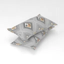 Set of 4 180 TC Geometric Print Pillow Covers 27" x 17"-image-49