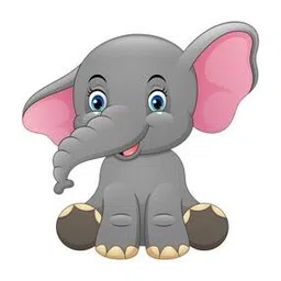 Elephant Print Self-Adhesive Wall Sticker-image-10