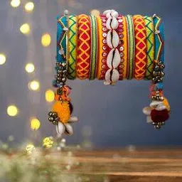 taasha craft Pack of 12 Women Embellished Bangles-picture-33