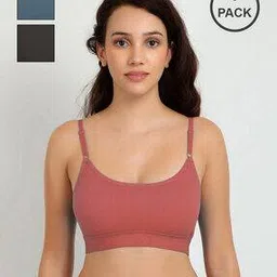 fashion comfortz Girls Pack of 3 Ribbed Non-Padded Beginners Bras-picture-34