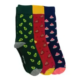 mint & oak Pack of 3 Mid-Calf Length Socks-picture-49