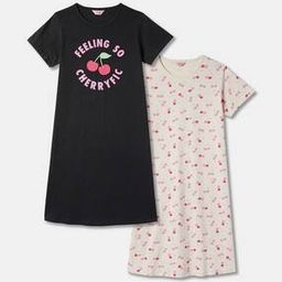 r&b Pack of 2 Printed Round-Neck Nightshirts-picture-33