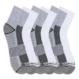 columbia Men Pack of 6 Colourblock Ankle-Length Socks-picture-27