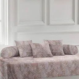 Set of 6 350 TC Printed Bedsheet with Bolsters & Cushion Covers-image-95