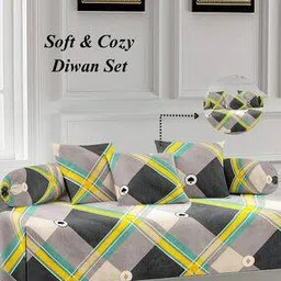 arrabi Set of 6 350 TC Printed Bedsheet with Bolsters & Cushion Covers-picture-38