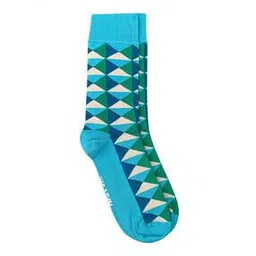 mint & oak Geometric Print Mid-Calf Length Socks-picture-34