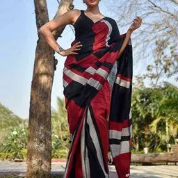 suta Striped Saree with Tassels-picture-18